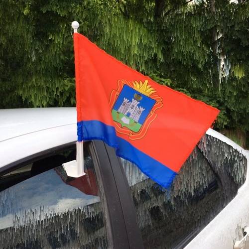 Флаг Орловской области с земельной короной