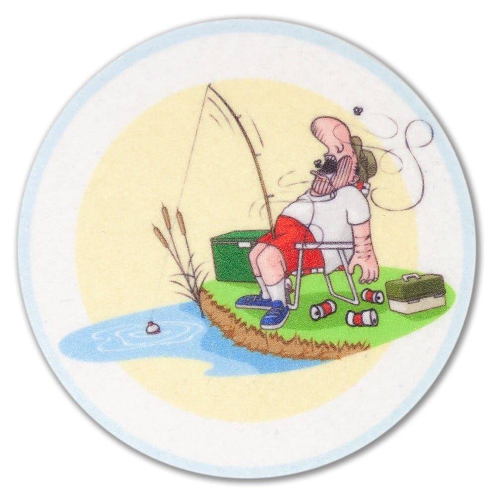 Печатный рыболовный шеврон «Настоящий рыбак»
